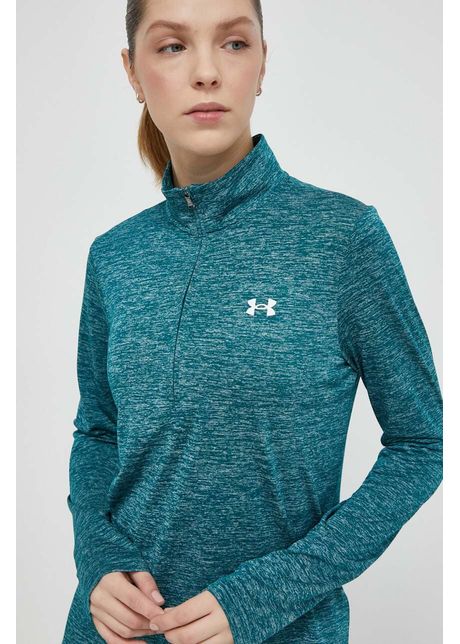 Under armour hanorac de antrenament tech 1 culoarea verde modelator