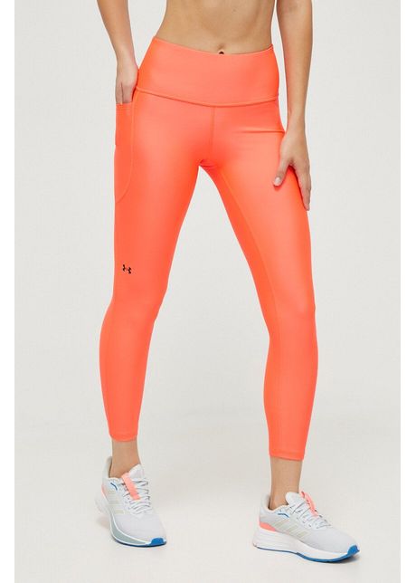 Under armour leggins de antrenament culoarea rosu neted 1365335