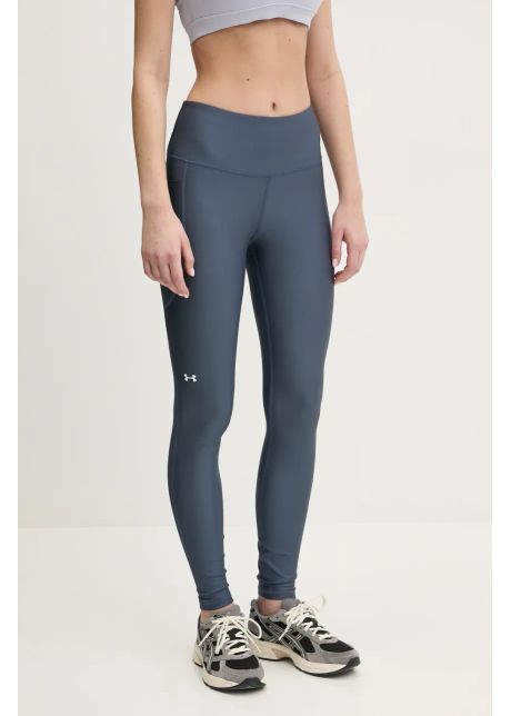 Under armour leggins de antrenament hg armour hirise culoarea gri neted 1365336