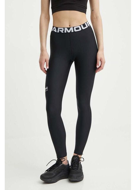 Under armour leggins de antrenament hg authentics culoarea negru cu imprimeu 1383559