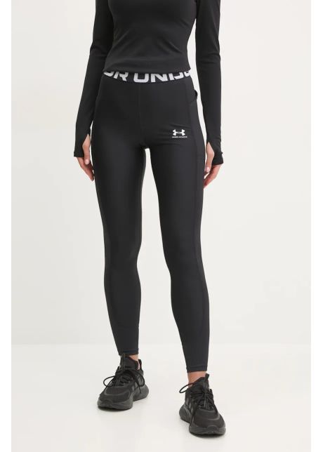 Under armour leggins de antrenament hotgear culoarea negru cu imprimeu 1388693
