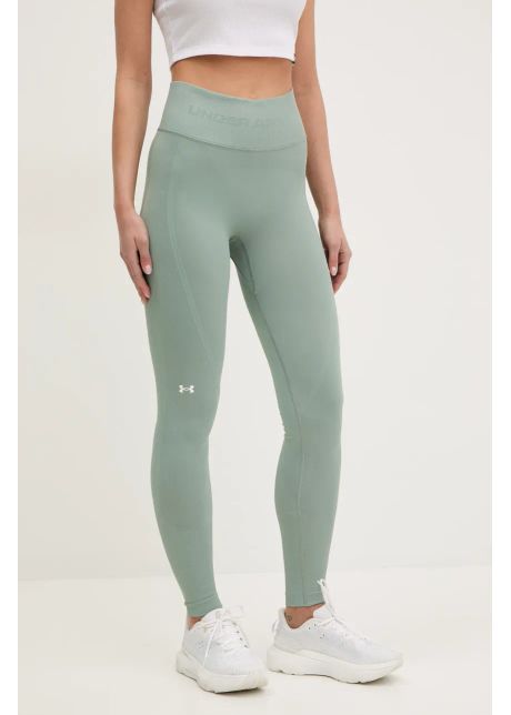 Under armour leggins de antrenament train culoarea verde neted 1381662