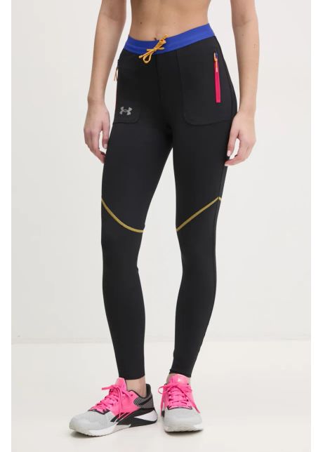 Under armour leggins sport trail run femei culoarea negru modelator 1386348