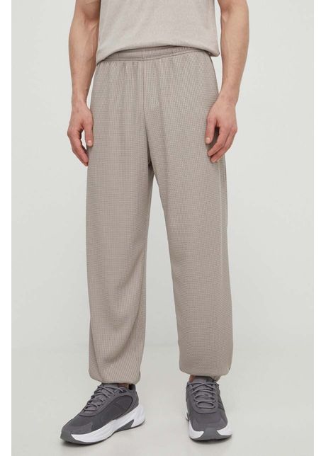 Under armour pantaloni de trening culoarea bej neted