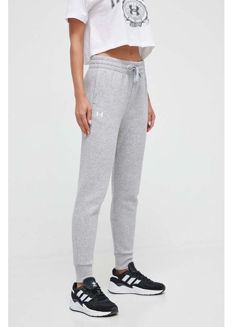 Under armour pantaloni de trening culoarea gri neted 1379438