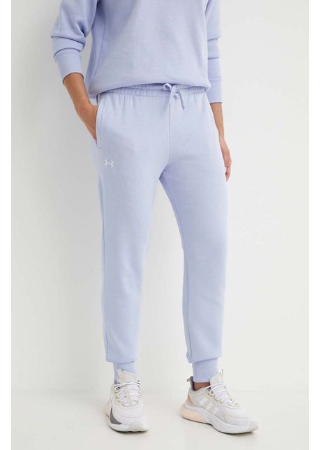 Under armour pantaloni de trening culoarea violet neted 1379438