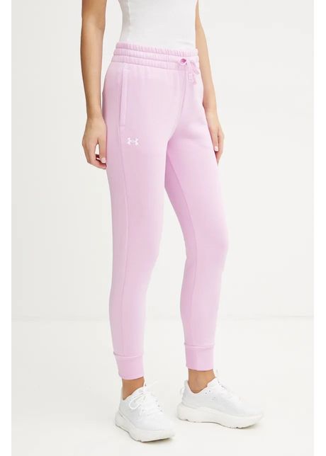 Under armour pantaloni de trening culoarea violet neted 1379438
