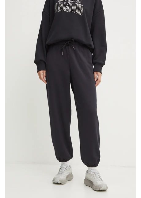 Under armour pantaloni de trening icon fleece culoarea negru neted 1386503