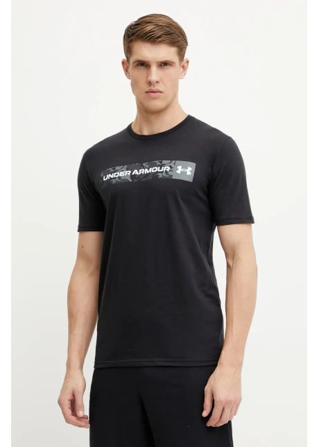 Under armour tricou barbati culoarea negru cu imprimeu