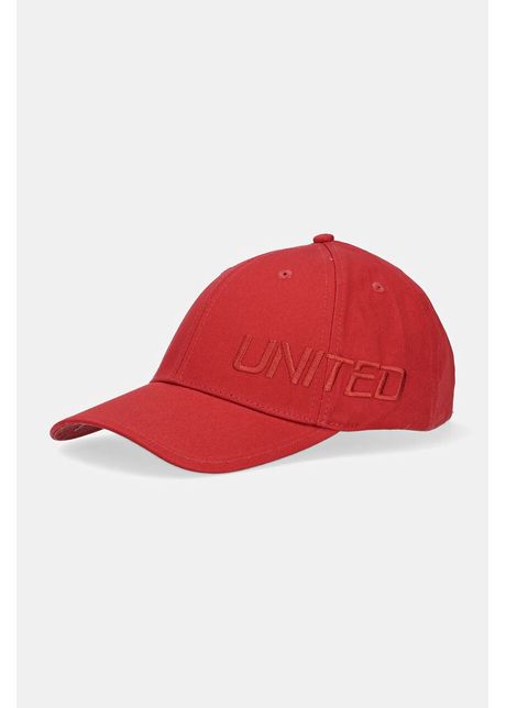 United colors of benetton apc de baseball din bumbac culoarea rosu uni 6nfpua01c