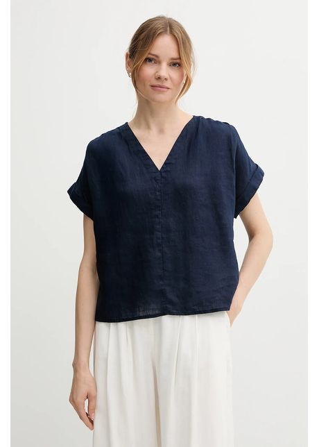 United colors of benetton bluz din in culoarea bleumarin uni 5bmldq0br
