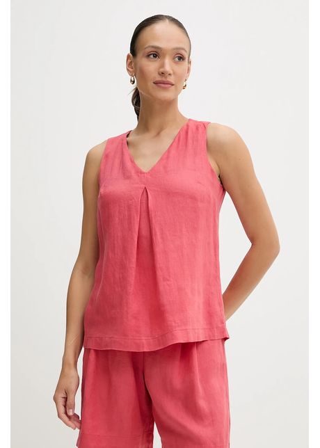 United colors of benetton bluz din in culoarea rosu neted 5bmldq06w