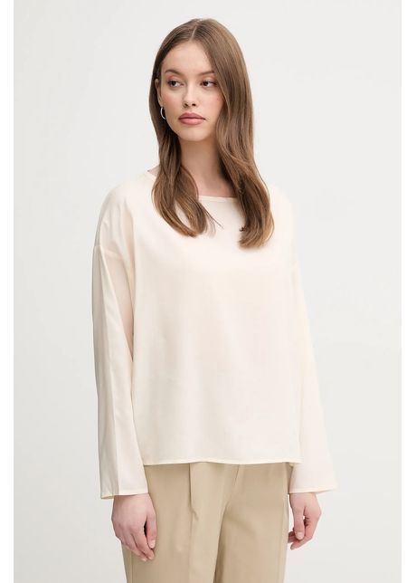 United colors of benetton bluz femei culoarea bej uni 52m9dq0b7