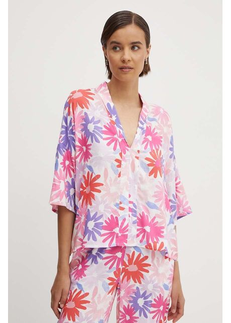 United colors of benetton bluza femei culoarea roz modelator 54eddq09e