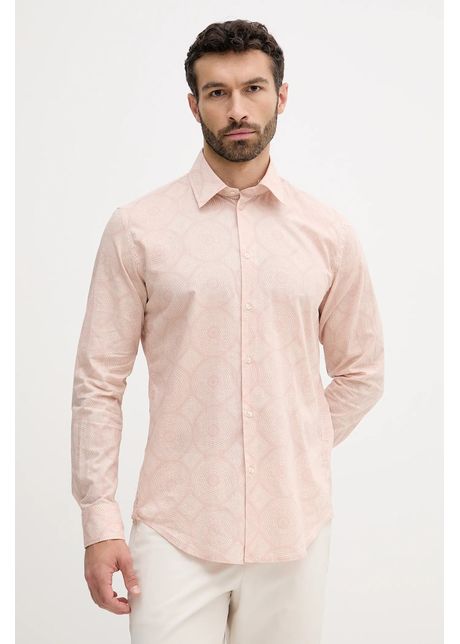 United colors of benetton c ma din bumbac culoarea portocaliu cu guler clasic regular 5ubmuq04a