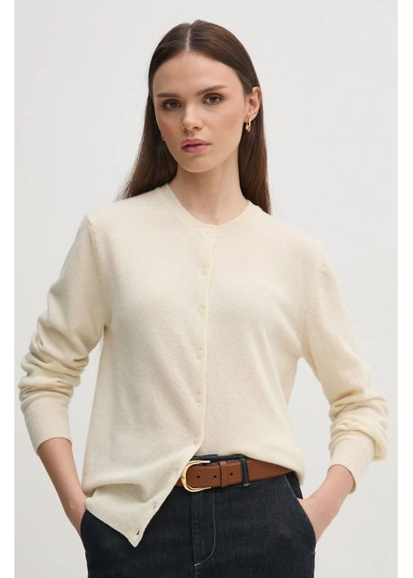 United colors of benetton cardigan din lana culoarea bej light