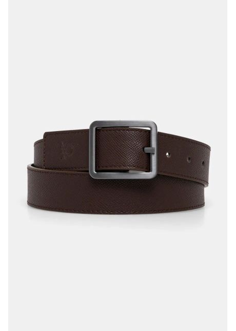 United colors of benetton curea cu doua fete barbati culoarea maro 6l90ul00l