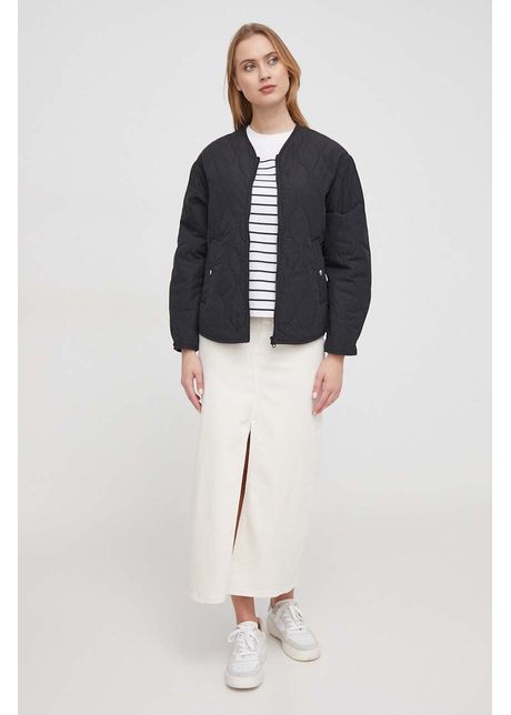 United colors of benetton geaca femei culoarea negru de tranzitie