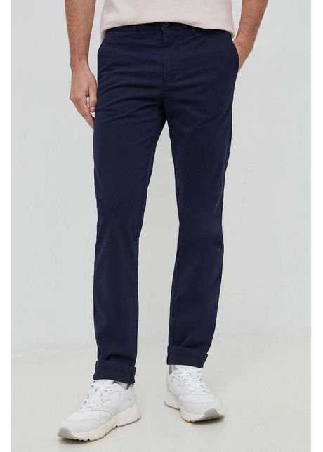 United colors of benetton pantaloni barbati culoarea albastru marin mulata