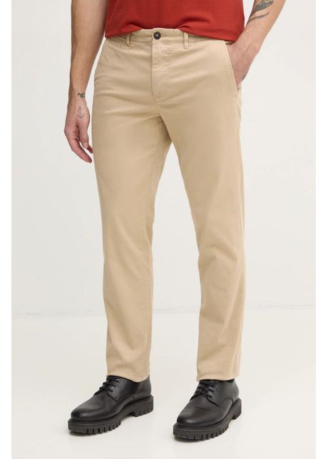 United colors of benetton pantaloni barbati culoarea bej cu fason chinos 4dkh55i18