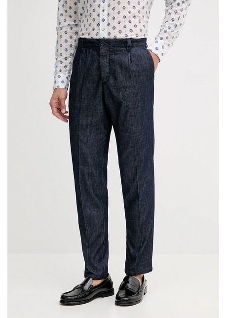 United colors of benetton pantaloni culoarea bleumarin cu fason chinos 40qfuf05j