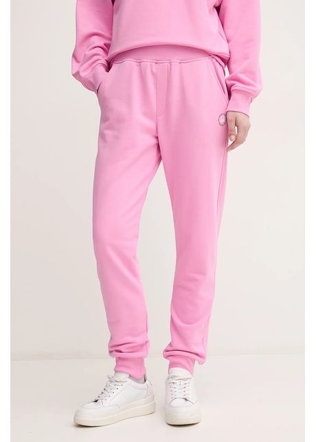 United colors of benetton pantaloni de trening culoarea roz cu imprimeu 31nb3f04e