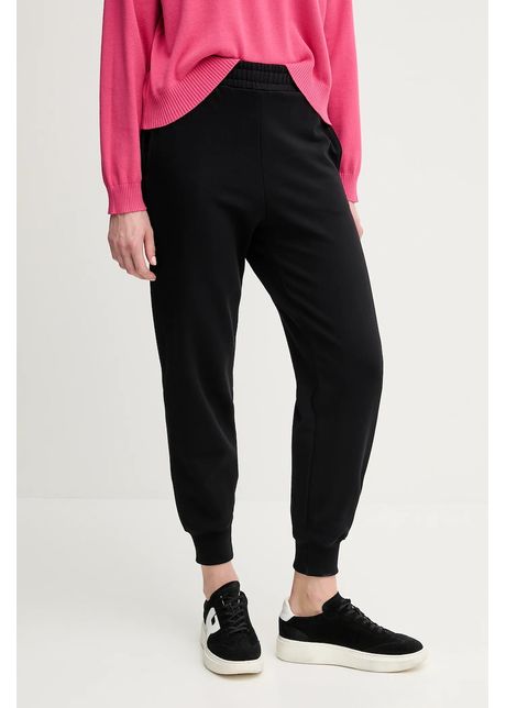 United colors of benetton pantaloni de trening din bumbac femei culoarea negru neted 3unidf01a