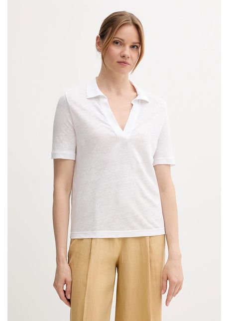 United colors of benetton polo din in culoarea alb 37ujd300y