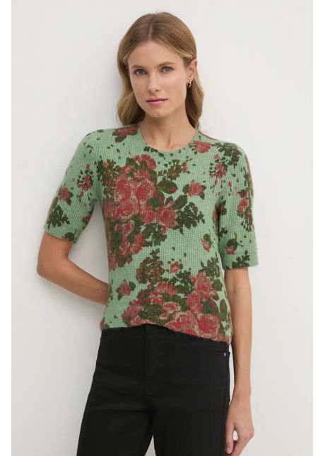 United colors of benetton pulover din amestec de lana femei culoarea verde light 1hcld10bq