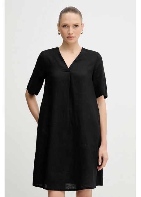 United colors of benetton rochie din in culoarea negru mini oversize 4aghdv0b0