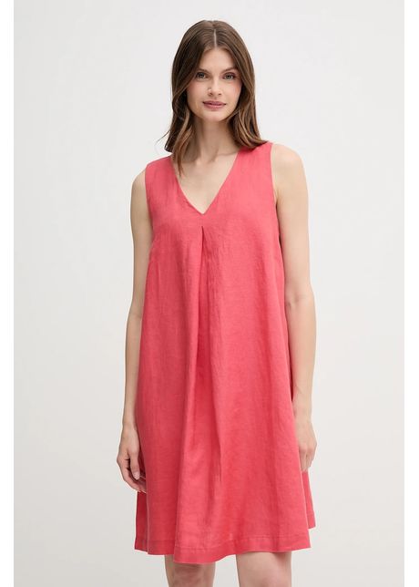United colors of benetton rochie din in culoarea ro u mini evazat 4aghdv0ax