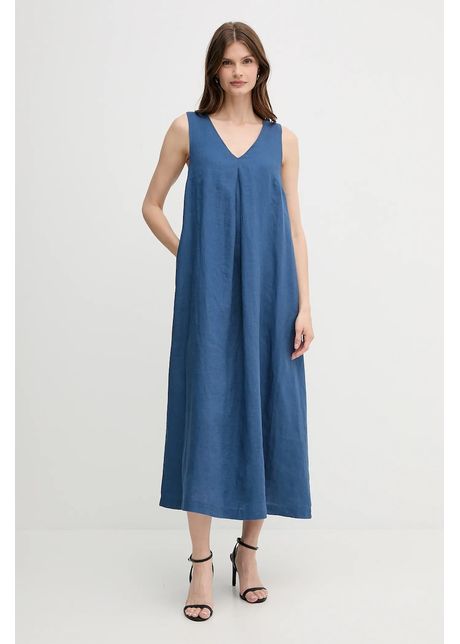United colors of benetton rochie din in culoarea roz maxi evazat