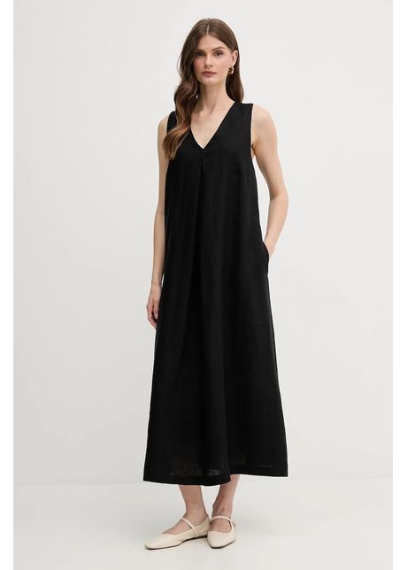 United colors of benetton rochie din in culoarea roz maxi evazat