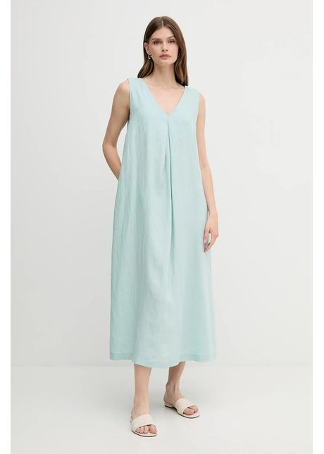United colors of benetton rochie din in culoarea roz maxi evazat