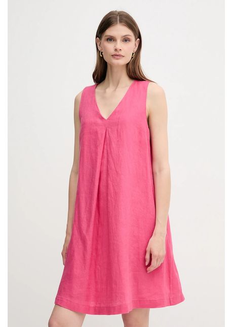 United colors of benetton rochie din in culoarea roz mini evazat 4aghdv0ax