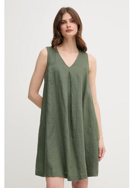 United colors of benetton rochie din in culoarea verde mini evazat 4aghdv0ax