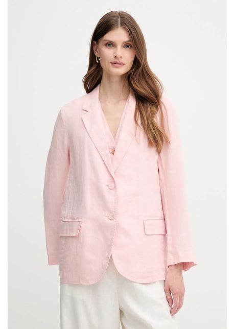 United colors of benetton sacou de in culoarea verde un singur rand de nasturi neted