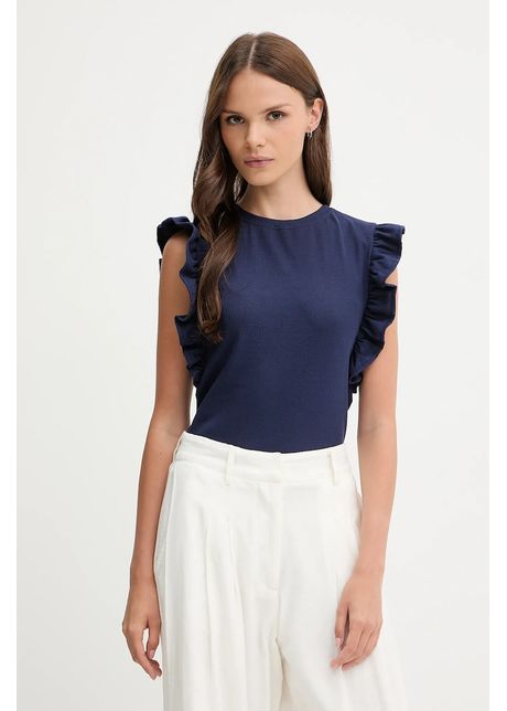United colors of benetton top culoarea bleumarin 3fmed10a3