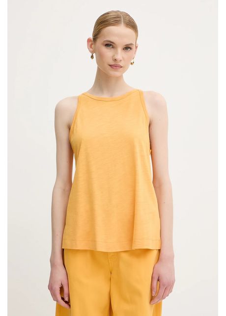 United colors of benetton top culoarea galben 3kmtdh013