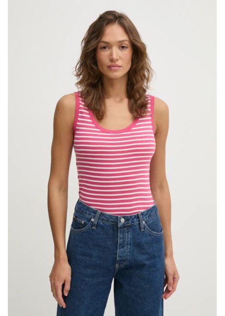 United colors of benetton top din bumbac culoarea roz 30ysdh010