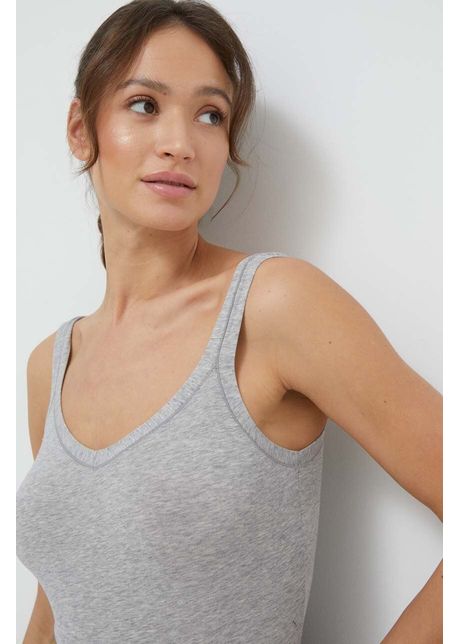 United colors of benetton top femei culoarea gri