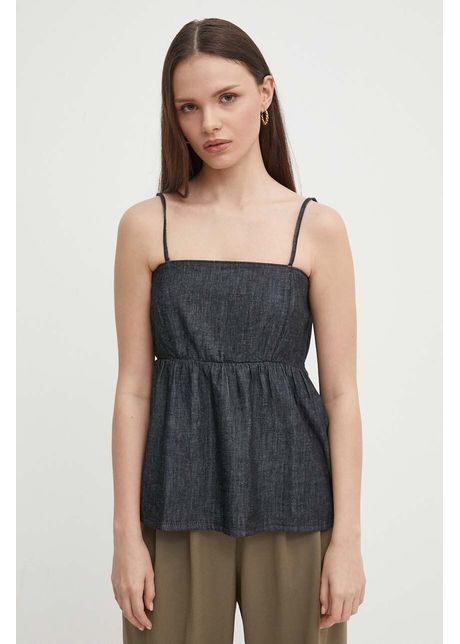 United colors of benetton top femei culoarea negru