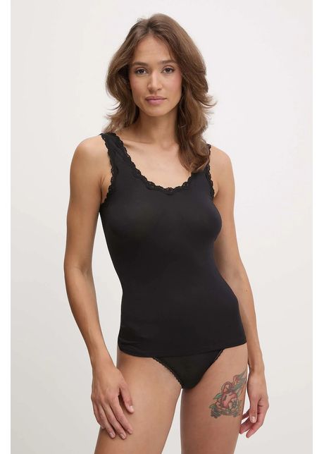 United colors of benetton top femei culoarea negru