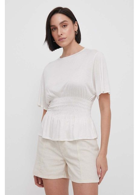 United colors of benetton tricou culoarea bej