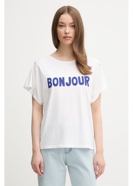 United colors of benetton tricou din bumbac culoarea bej 3lnsd109z