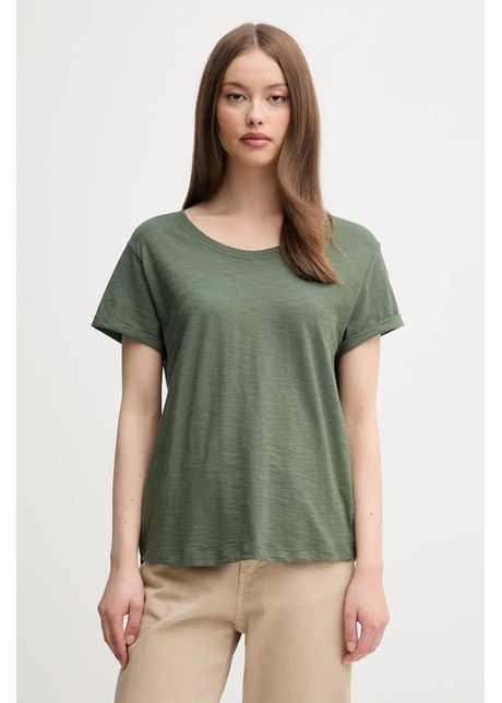 United Colors of Benetton tricou din bumbac culoarea verde, 3BVXD109F
