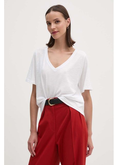 United colors of benetton tricou din bumbac femei culoarea alb 3bvxd400h