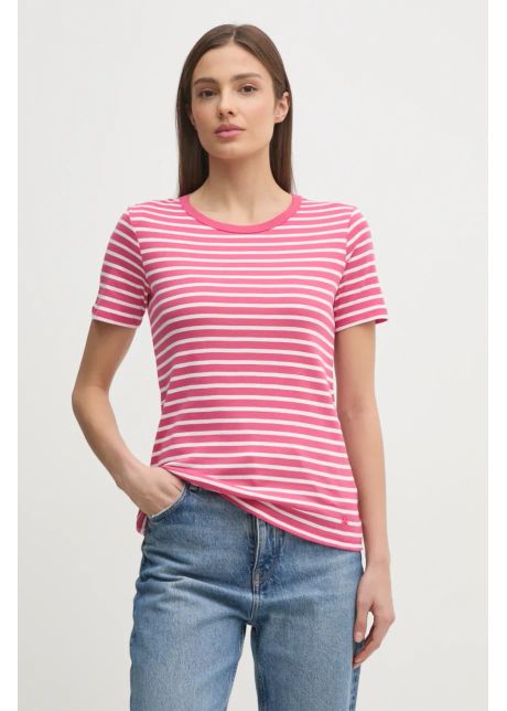 United colors of benetton tricou din bumbac femei culoarea roz 30yse16a0