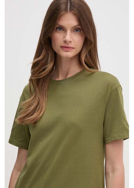 United colors of benetton tricou din bumbac femei culoarea verde 3096d102o