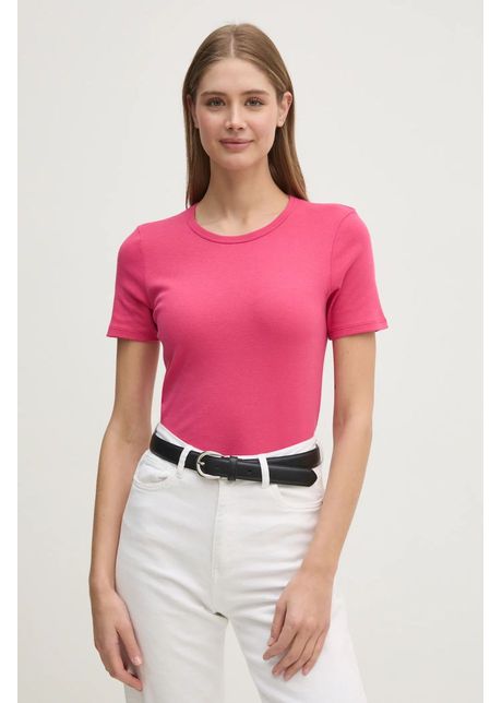 United colors of benetton tricou din bumbac femei culoarea violet 3ga2e16a0